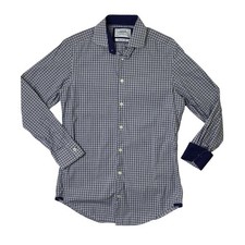 Charles Tyrwhitt Shirt Mens 14.5 Extra Slim Fit Jermyn Street Tab Sleeve Dress