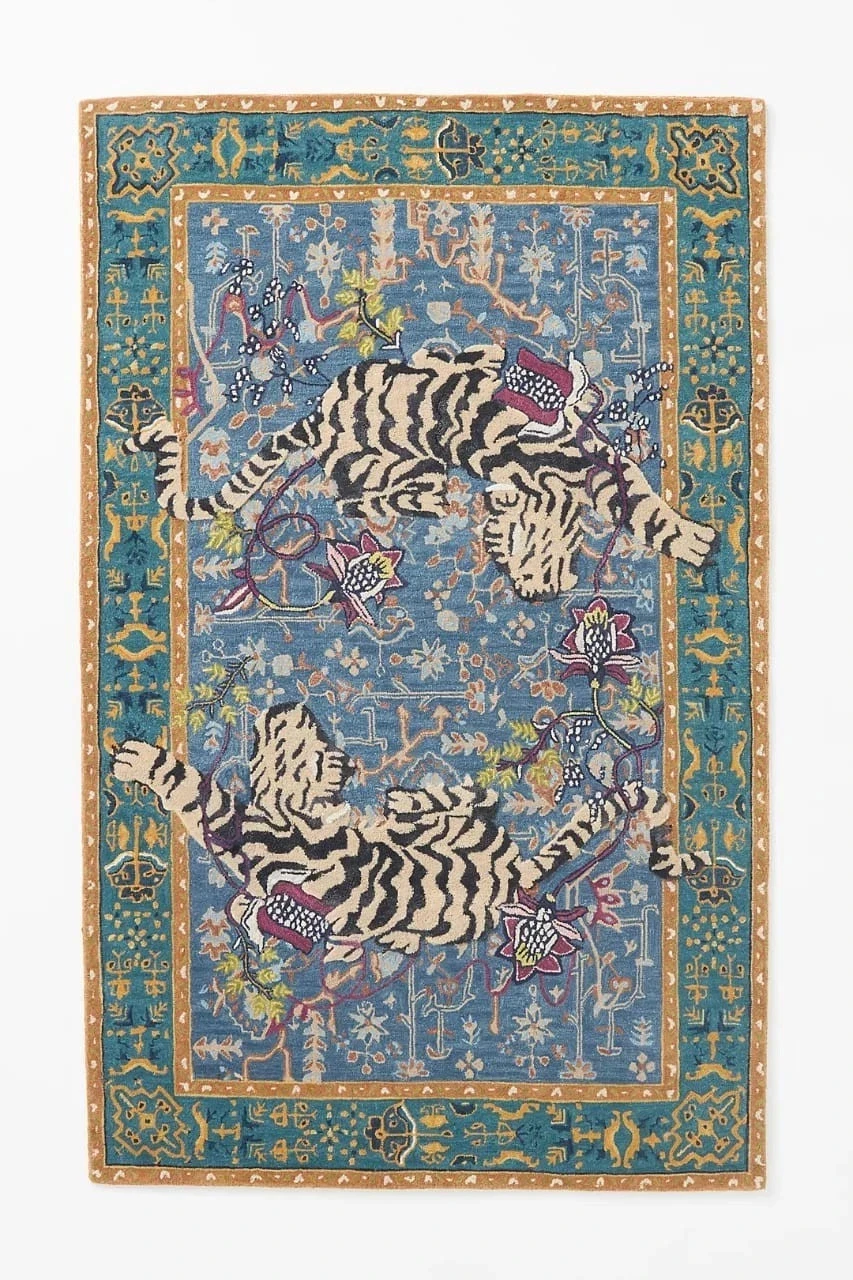 Agnes Tiger Rug Hand-Tufted Area Rugs Animal Design 100% Wool rugs Hallway Rug
Opens in a new window