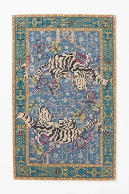 Agnes Tiger Rug Hand-Tufted Area Rugs Animal Design 100% Wool rugs Hallway Rug