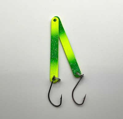 Trout Sticks Hypno Sticks Spoon Gelb/Grün UV-Aktiv 2,3g Forellen-Blinker