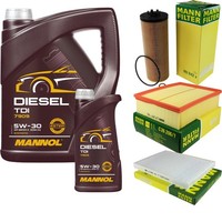 Mann Inspektionspaket 6L Mannol Diesel TDI 5W-30 FüR VW Passat Variant 2.5