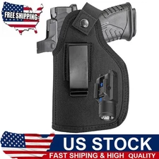 Concealed Carry IWB OWB Gun Holster for Pistol with Optic Light Laser Attachment