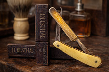 Rasoir coupe-choux ancien I. Delsthal Solingen – Dorure – Super état – Tranchant