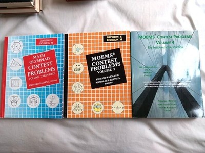 MOEMS CONTEST PROBLEMS Math Olympiad Lot of 3 Volumes 2 (Revised) 3 4 Paperbacks