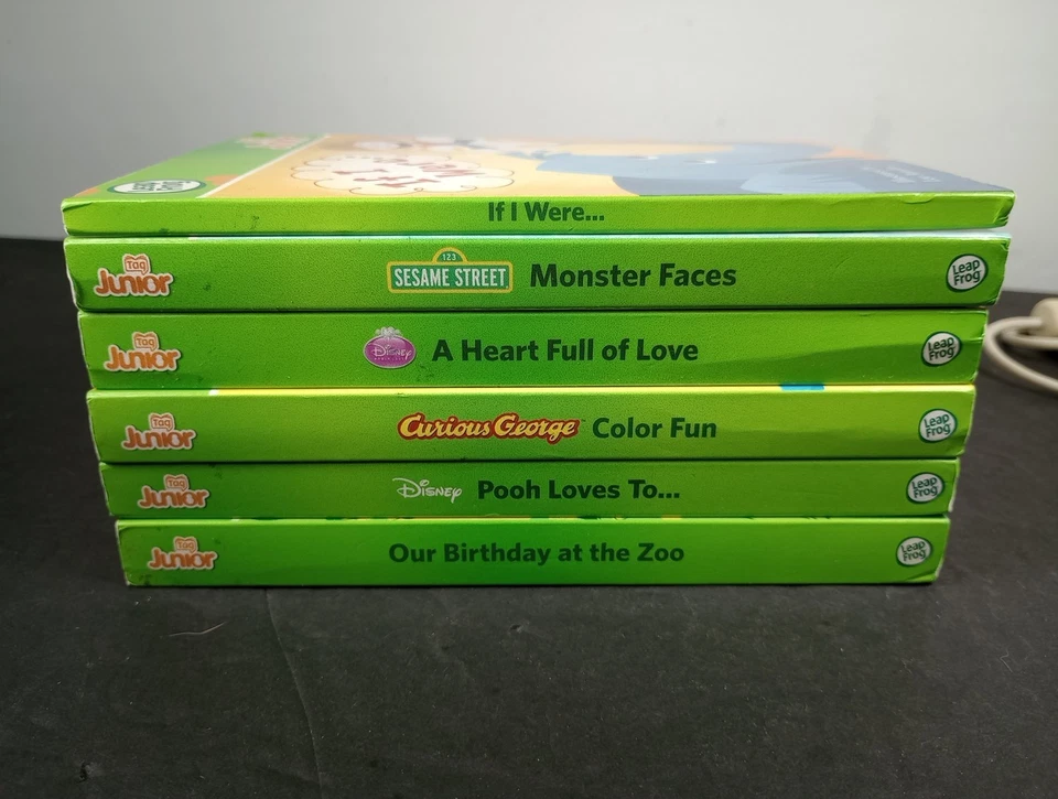Lot of 5 Leap Frog Tag Junior Books + Pal Reader & Carrying Case - Tested - Image 2 of 4