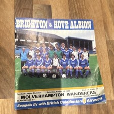 Brighton & Hove Albion vs Wolves Division 1 Programme 11 Aug 1990