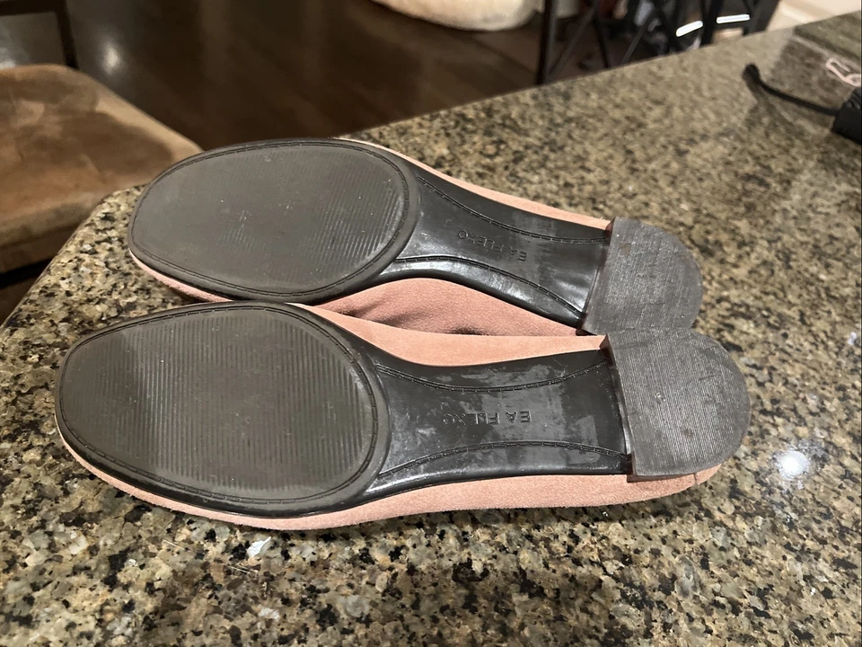 Mocasín Enzo Angiolini de gamuza de cuero rosa Foto 4 de 4