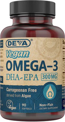 2 X Deva Vegan Omega-3 DHA-EPA -- 300 mg - 90 Softgels