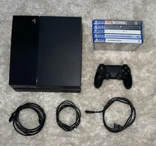 Sony Playstation 4 2TB Console + Games, Controller, Cables, Manual - Works Great