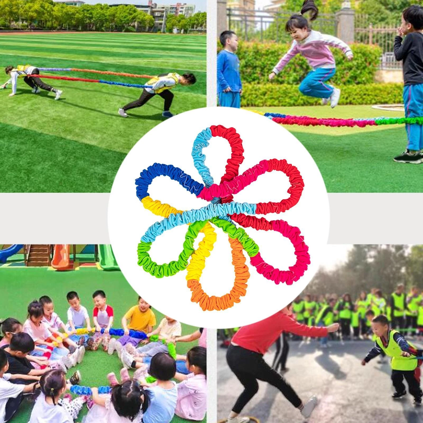 Cooperative Stretch Band Resistance Band Children Groupwork Early Education Toy