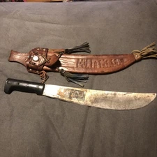 VTG Legitimus Collins & Co Hartford Machete Leather Sheath Busquese La Estampa