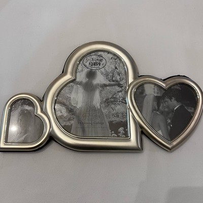 Three Collage Hearts Picture Frame