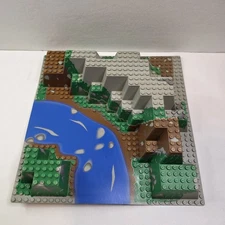 Lego 6024 Base Plate Canyon River Raised 3 Dimensional 10" x 10" x 2.5" READ!!