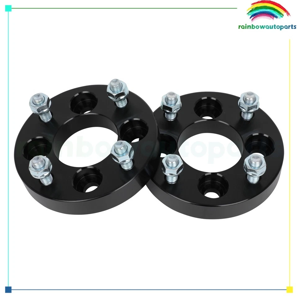 4 Pcs 1" 4x100 to 4x114.3 Wheel Adapters 12x1.5 For Chevrolet Aveo 2004-2024 - Image 2 of 4