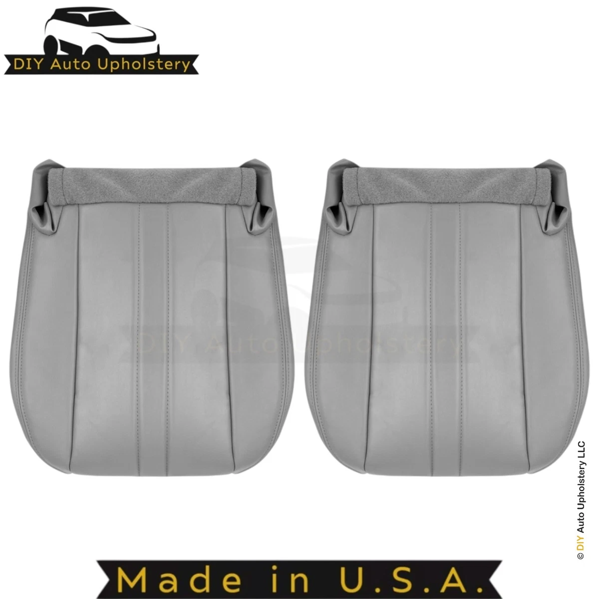 Funda De Asiento Inferior De Vinilo Gris Para Chevy Express Y GMC Savana 2003-2014, Lado Conductor