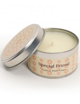 Special Friend Vanilla & White Ginger Duft Pintail Kerze Dose (#P18)