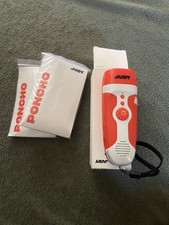 Hand Crank Charging Flashlight With 3 LED New Light FM Radio Alarm For Trave HG