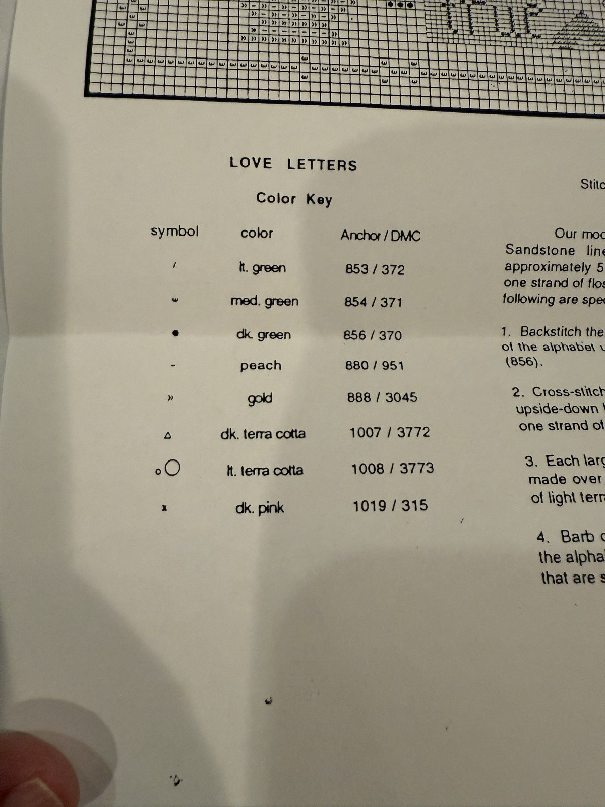Twisted Threads LOVE LETTERS Cross Stitch Pattern Heart Sampler OOP
