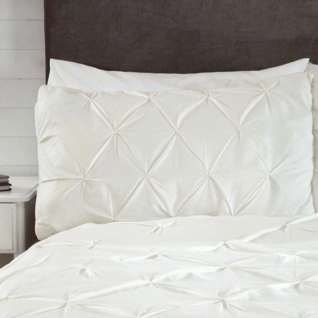 Serene – Rinascimento – Ricamato Pizzo Set Copripiumino, White, Singolo