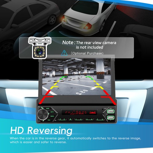 Autoradio Mit 7" Bildschirm Bluetooth USB AUX-IN TF 1DIN Radio MP5 Player DAB+ - Bild 15 von 24