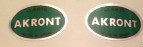 AKRONT RIM DECALS X 2 HUSQVARNA MAICO MONTESSA OSSA BULTACO 2
