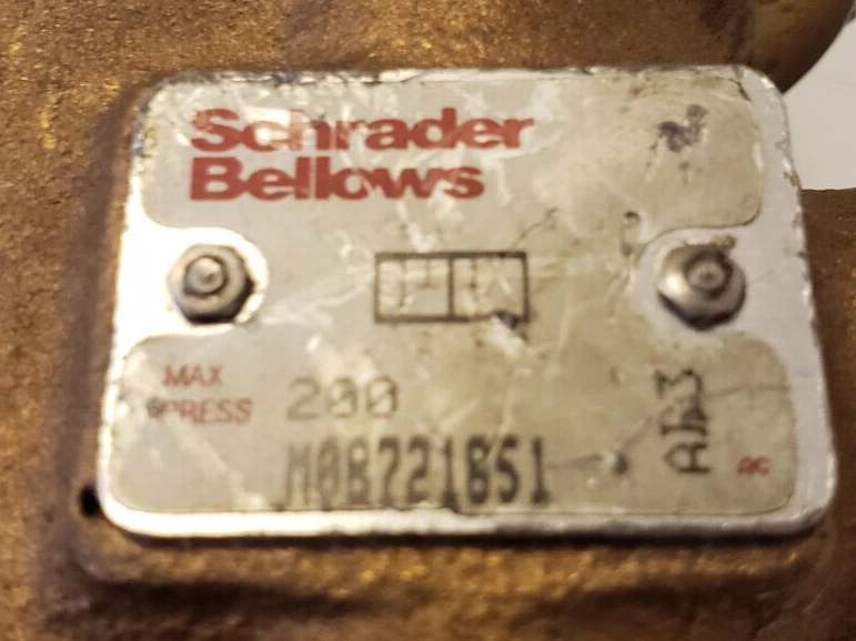 Schrader Bellows 3W2P Manual Valve 200 PSIG M08721851 - Image 2 of 4