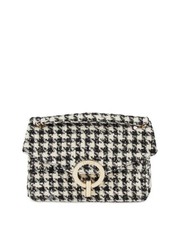 Sandro Yza Houndstooth Tweed Shoulder Bag