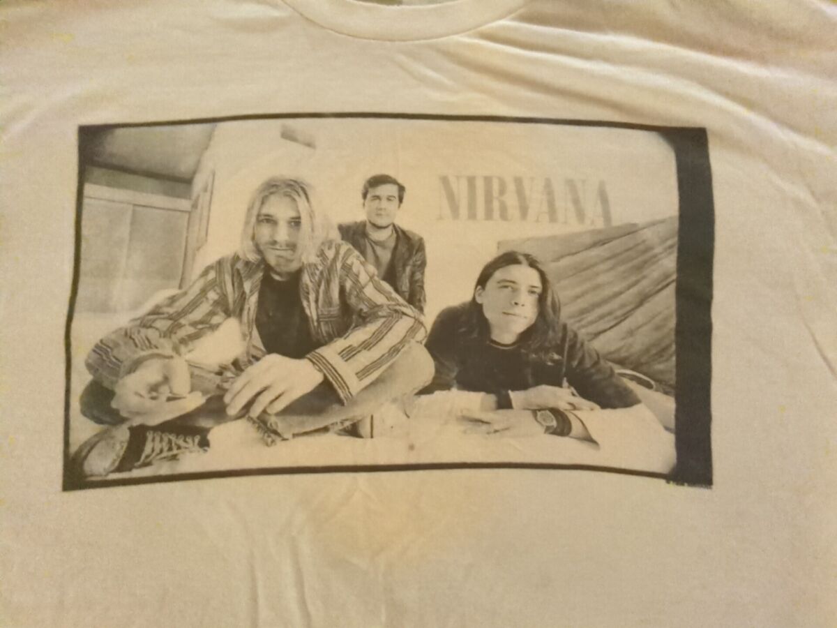 Rare 1996 Vintage USA Wild Oats Kurt Kobain Nirvana T Shirt Rare 1996 Vintage USA Wild Oats Kurt Kobain Nirvana T Shirt