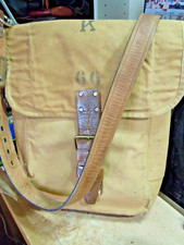 Vintage us military army Leather Canvas Bag Messenger USA