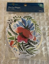 Hello Hobby Die Cut Shapes 30 Count Floral Flowers