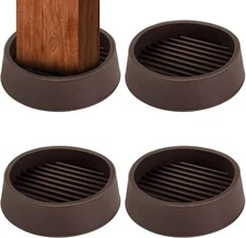 2 x 2 Rubber Caster Cups, Round Non Slip Furniture Pads, Non Skid Furniture C...