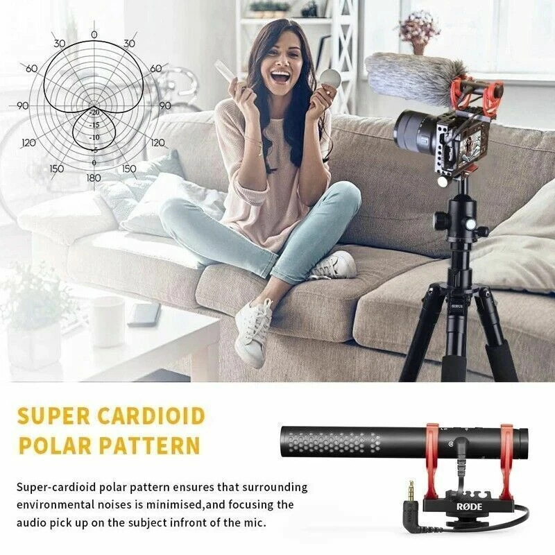 Micrófono de grabación de escopeta Rode VideoMic NTG para teléfono inteligente Canon Nikon Sony DSLR Foto 4 de 4