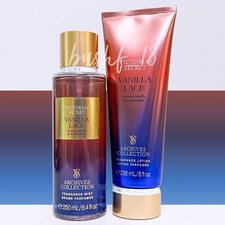 Victoria's Secret 2pc VANILLA LACE Fragrance Mist  Body Lotion NEW 2025 SUMMER
