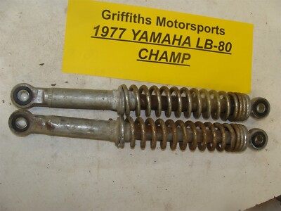 1976 77 78 YAMAHA CHAMP LB-80 3D oem rear shock absorbers springs