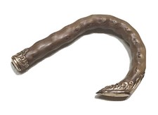 Vintage Antique Engraved Gold Filled Ladies Shoe Walking Cane Umbrella Handle
