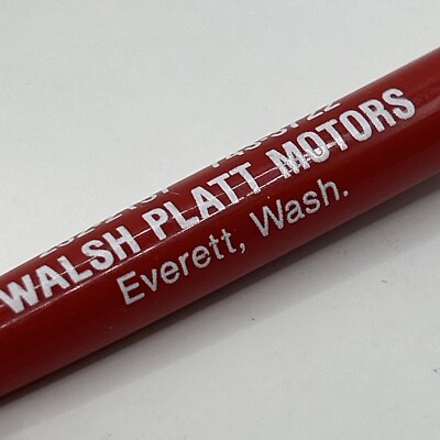 VTG Ballpoint Pen Walsh Platt Motors Everett WA Jim ''Putt'' Punteney