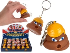 SQUEEZE PRESIDENT POOP KEYRING POO POP FART KEY CHAIN DONALD TRUMP