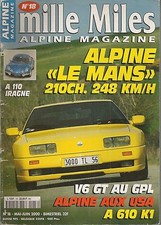 MILLE MILES 18 ALPINE GTA V6 TURBO LE MANS A110 1300 V85 ALPINE V6 GT A610 K1