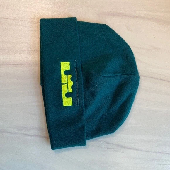 Nike Lebron Baby Boys Teal Green Cotton Knit Beanie Cap Hat One Size - Image 2 of 4