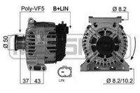 ERA Lichtmaschine Generator 150A 14V FüR Mercedes-Benz A-Klasse B 180 CDI C