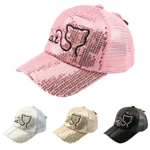 sequin baseball hat