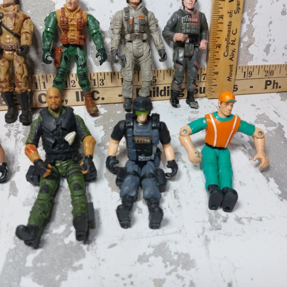 Lote de 11 figuras de acción militares Chap Mei 4" + Stormtrooper & Airport Tonka Guy Foto 4 de 4