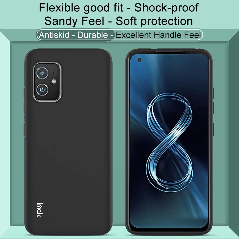 IMAK For Asus Zenfone 8, Luxury Shockproof Sandy Feel Matte Soft Cover Case - Image 4 of 4