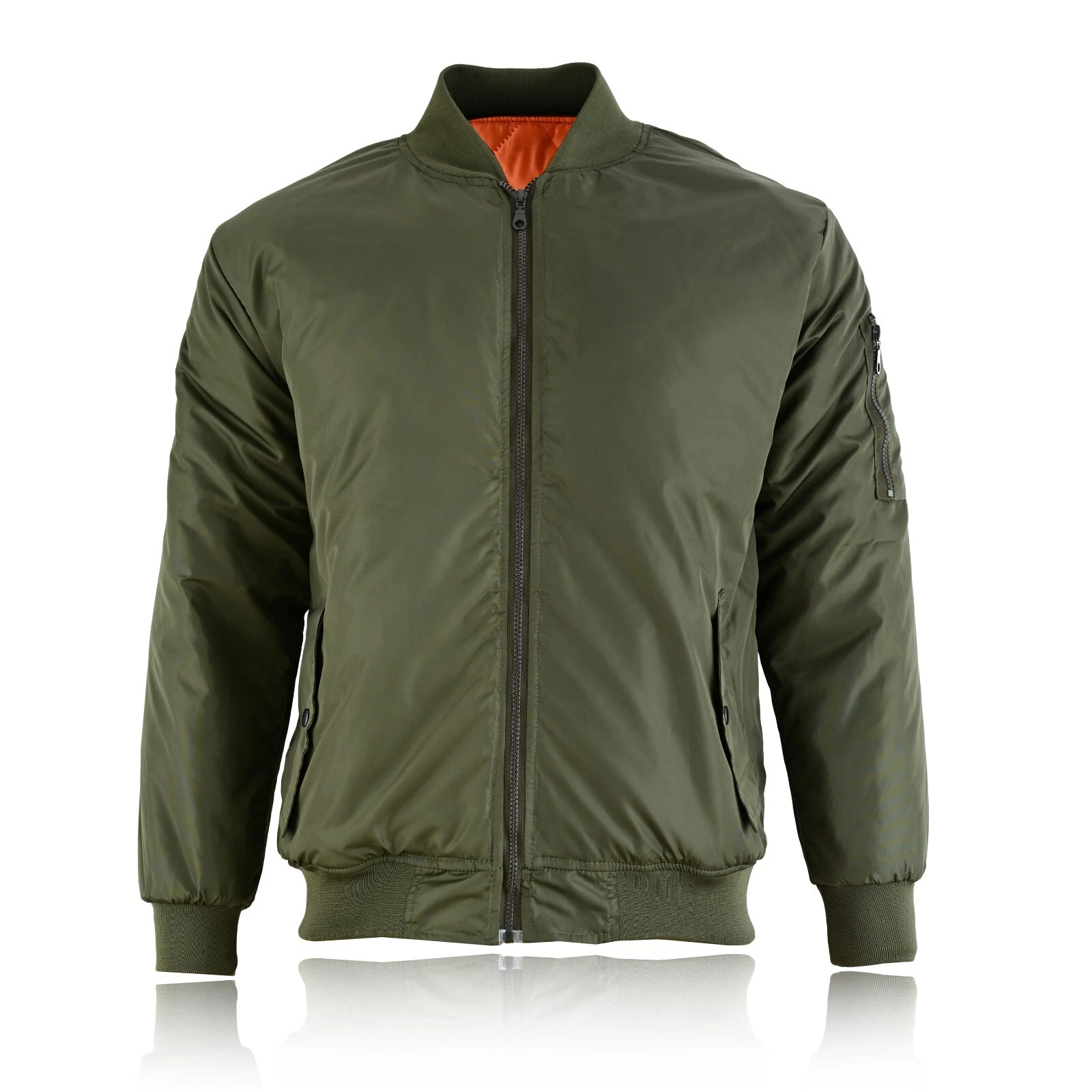 MENS BOMBER JACKET MA1 ARMY PILOT BIKER MILITARY SECURITY PADDED HARRINGTON COAT
Opens in a new wind