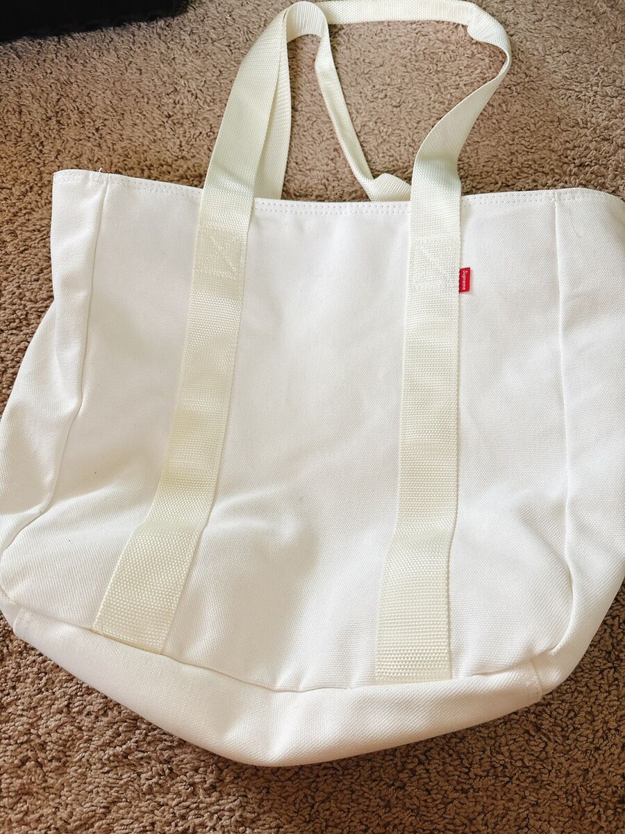 Supreme Canvas Tote Bag White Unisex Box Logo Streetwear | eBay Supreme Canvas Tote Bag White Unisex Box Logo Streetwear | eBay
