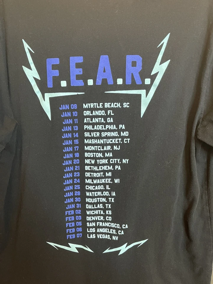 Papa Roach F.E.A.R. Face Everything And Rise Tour T Shirt - Adult Medium Black - Image 2 of 4