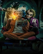 Harley Quinn Joker 8 x10 Print Photograph Batman Heath Ledger Margot Robbie
