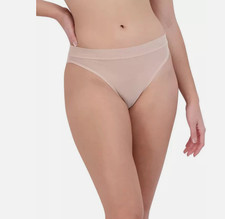 Steve Madden Women  s Mesh High-Leg Thong Underwear, Rose Dust, Medium