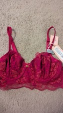 Image of 32D BOUX AVENUE UNDERWIIRED DARK RED NON PADDED BALCONETTE. BRA BNWOT RRP £34