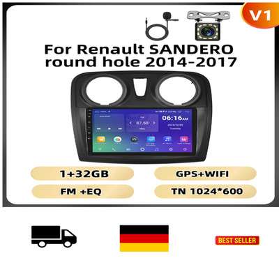 Podofo 2Din Android Radio Renault SANDERO 2014-2017 Auto